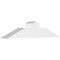 Ekena Millwork Portland Architectural Grade PVC Gable Bracket, 48"W x 10"H x 6"D x 6"F, 5/12 Pitch GBP048X10X0606POR00 - alternate 1